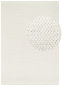Dywan Agra Kremowy Nowoczesny z Frędzlami