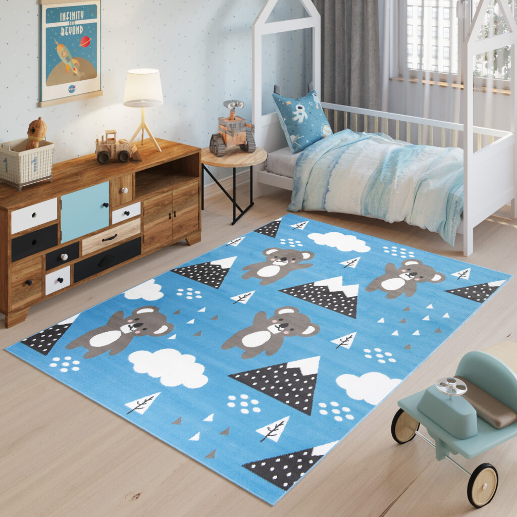 Dywan Dziecięcy Jolly Niebieski Misie Koala