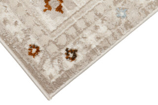 Dywan Retro Szary Rudy Ornamenty Vintage