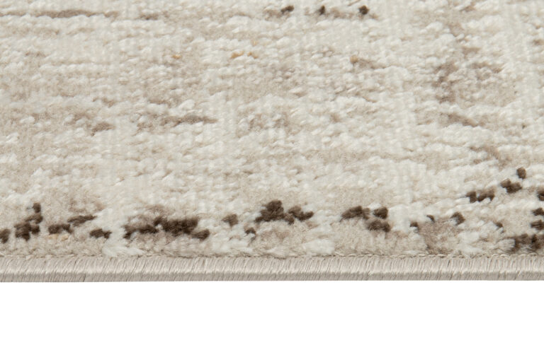 Dywan Retro Szary Rudy Niebieski Linie Nowoczesny