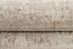 Dywan Retro Szary Rudy Niebieski Linie Nowoczesny