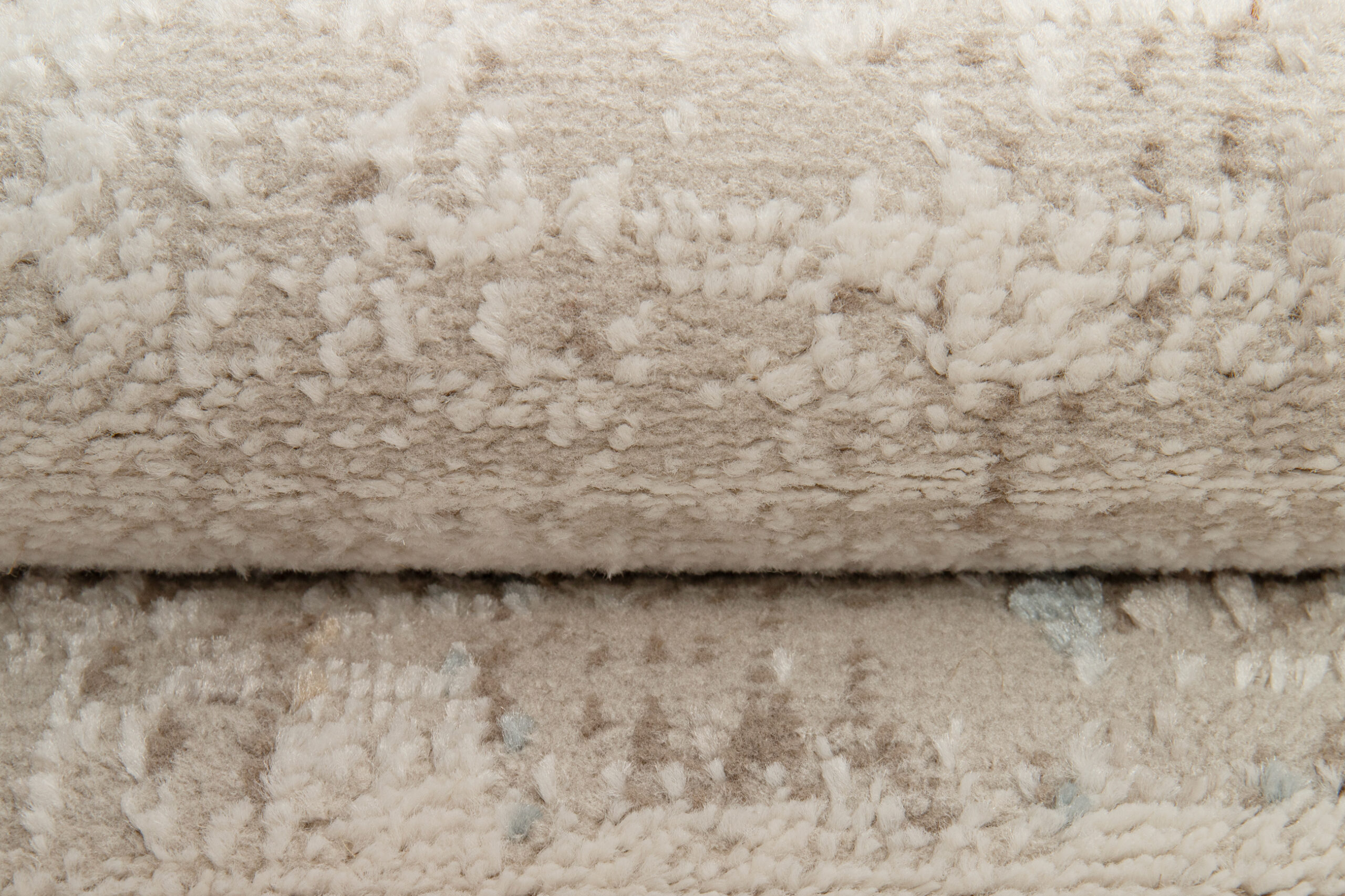 Dywan Retro Szary Rudy Niebieski Linie Nowoczesny