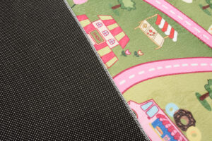 Dywan Dziecięcy Flannel Różowy Miasto Ulice