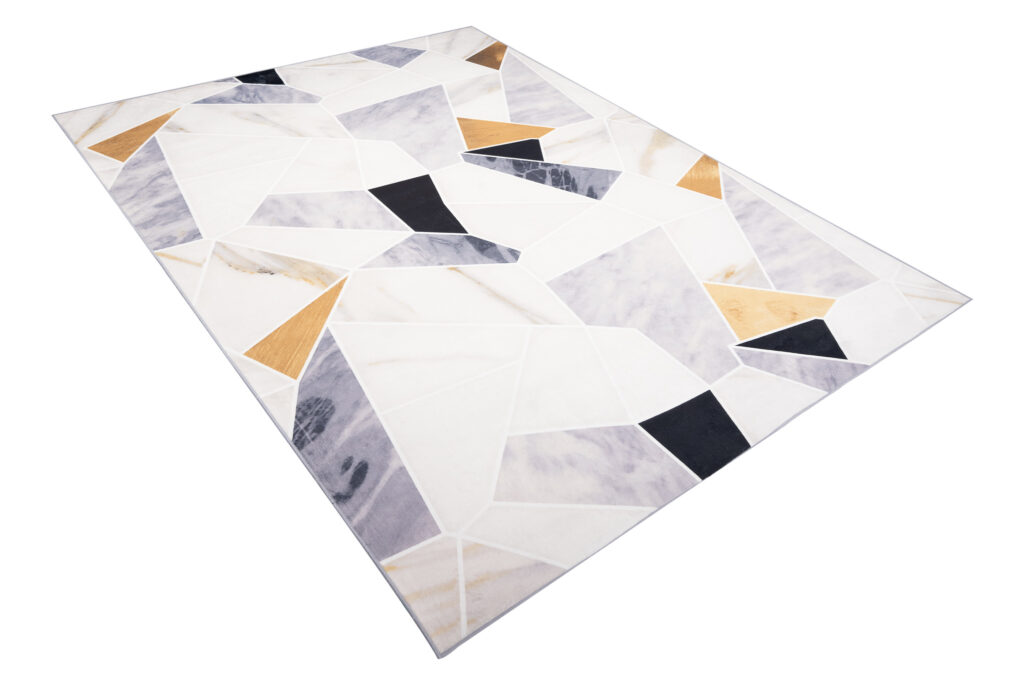 Dywan Flannel Wielokolorowy Geometryczny
