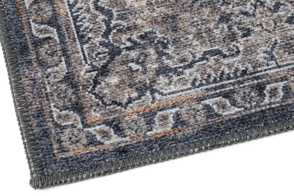 Dywan Ritz Granatowy Szary Vintage Rozeta