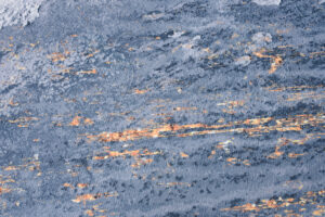 Dywan Flannel Niebieski Pomarańczowy Abstrakcyjny