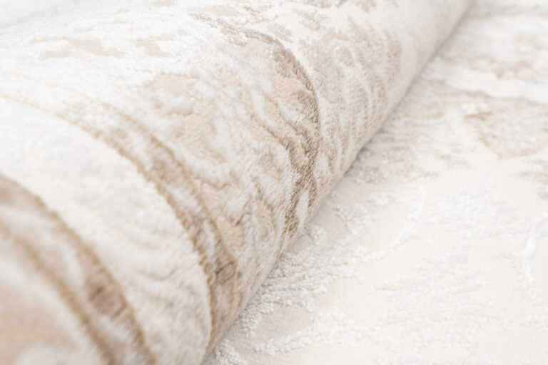 Dywan Hera Kremowy Beżowy Vintage Rozeta Efekt 3D