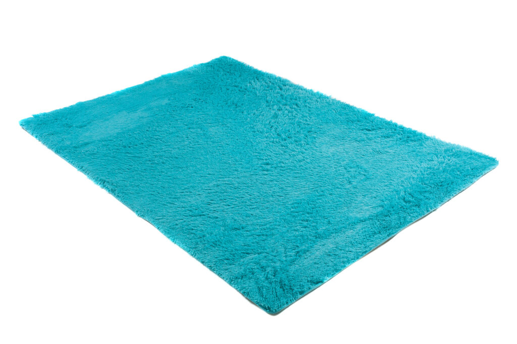 Dywan Silk Turkusowy Antypoślizgowy Shaggy