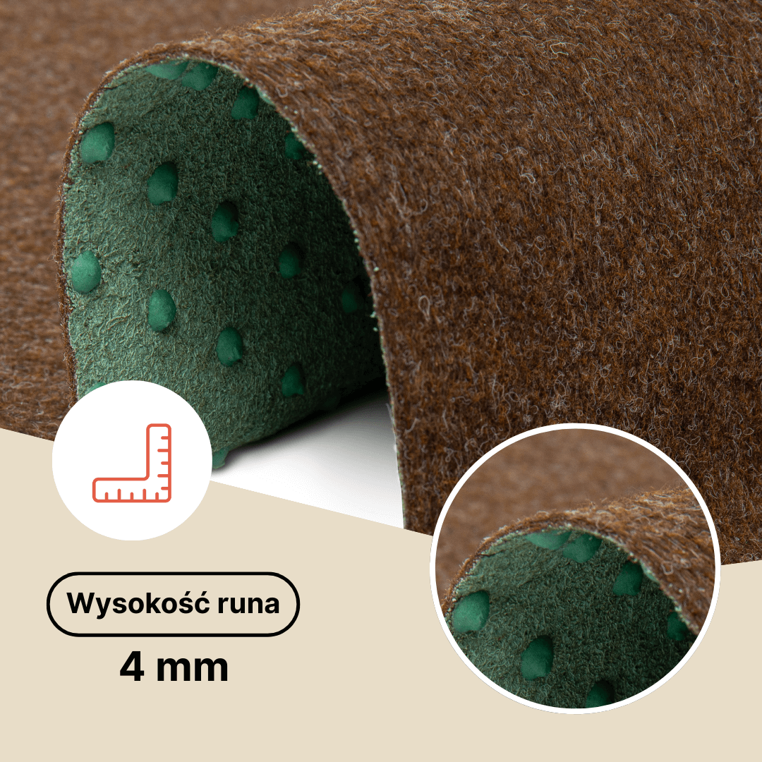 Sztuczna Trawa Pemba Brązowa 4mm