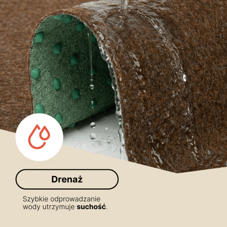 Sztuczna Trawa Pemba Brązowa 4mm