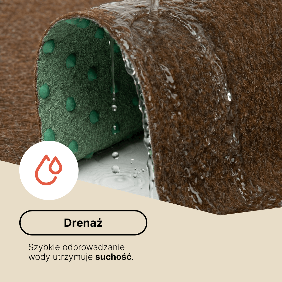 Sztuczna Trawa Pemba Brązowa 4mm