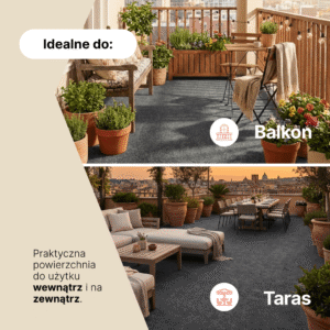 Sztuczna Trawa Pemba Szara 4mm