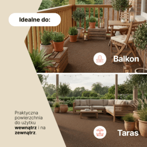 Sztuczna Trawa Pemba Brązowa 4mm