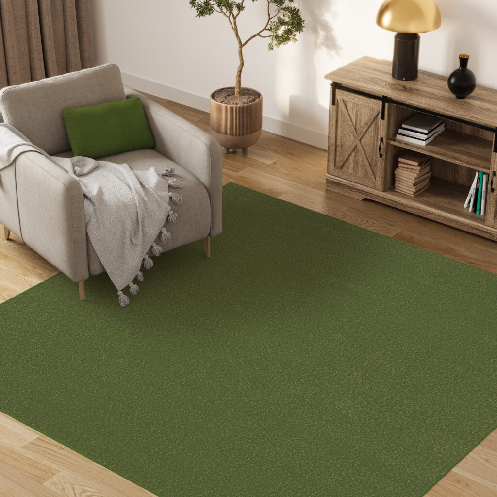 Dywan Mono Kwadrat Indoor Outdoor Zielony