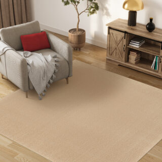 Dywan Mono Kwadrat Indoor Outdoor Beżowy