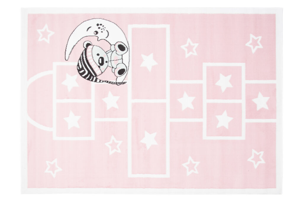 Dywan Dziecięcy Baby Różowy Gra w Klasy