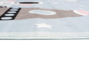 Dywan Dziecięcy Baby Niebieski Rakieta