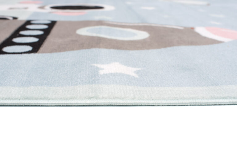 Dywan Dziecięcy Baby Niebieski Rakieta