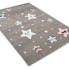 Dywan Dziecięcy Baby Szary Gwiazdy