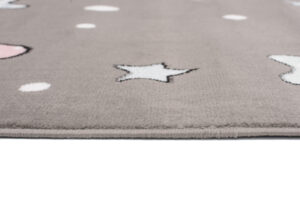 Dywan Dziecięcy Baby Szary Gwiazdy