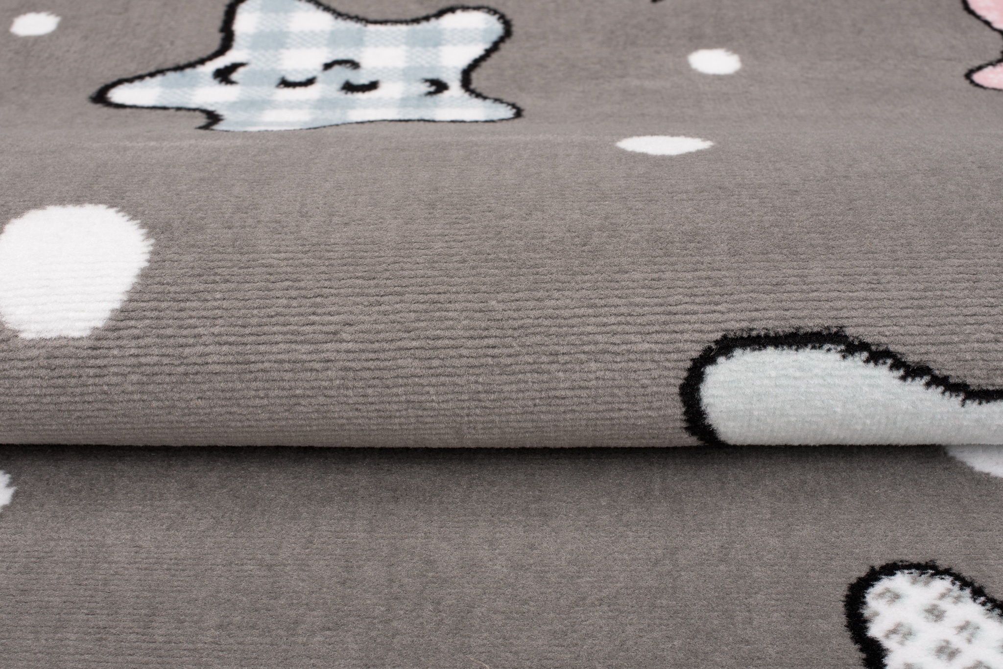 Dywan Dziecięcy Baby Szary Gwiazdy