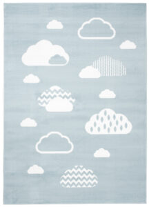 Dywan Dziecięcy Baby Niebieski Chmury