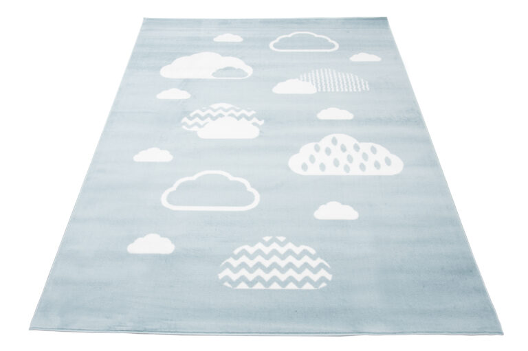 Dywan Dziecięcy Baby Niebieski Chmury