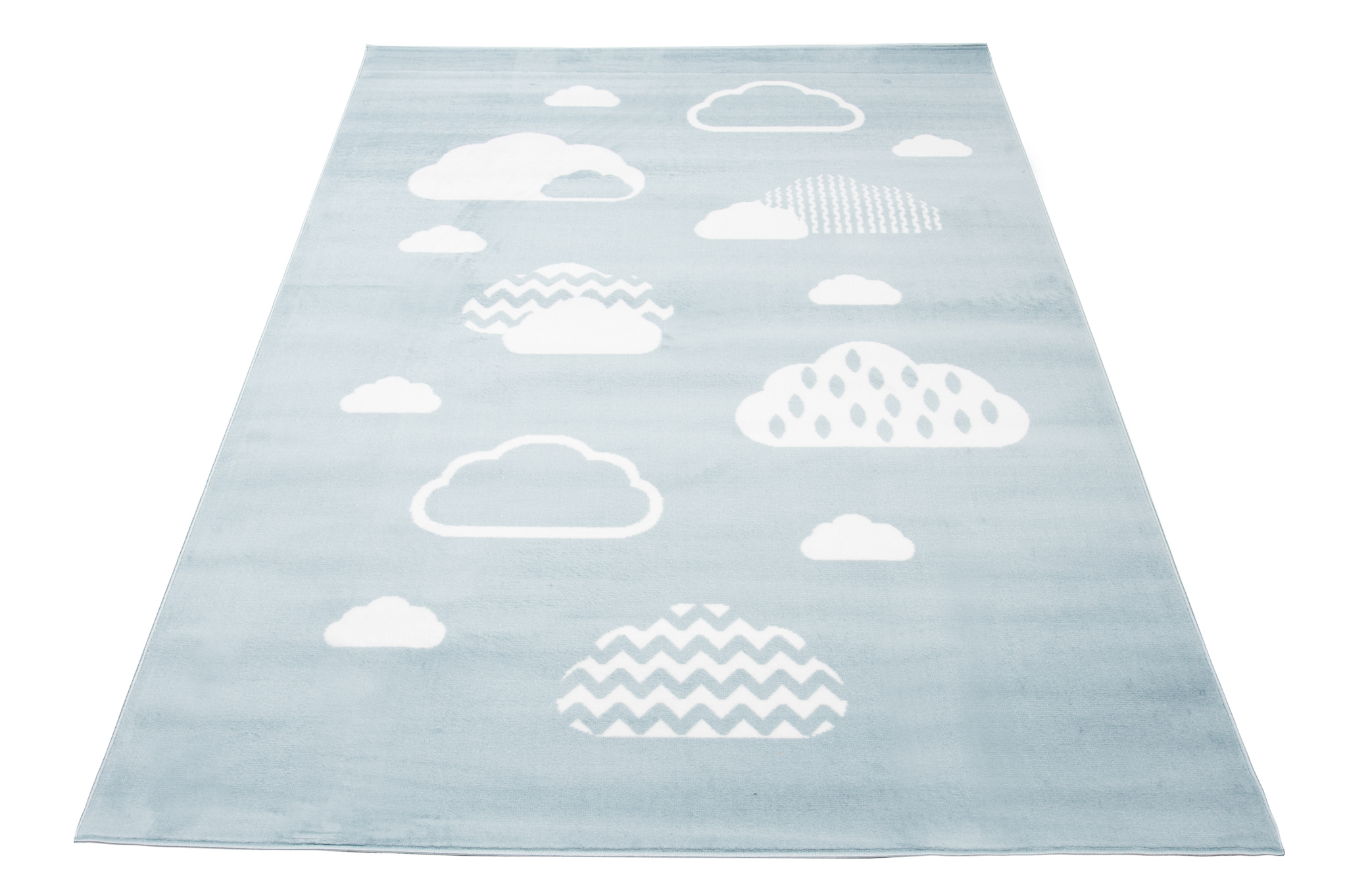 Dywan Dziecięcy Baby Niebieski Chmury