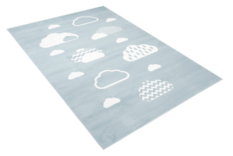 Dywan Dziecięcy Baby Niebieski Chmury