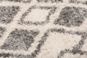 Dywan Versay Kremowy Szary Etniczny z Frędzlami