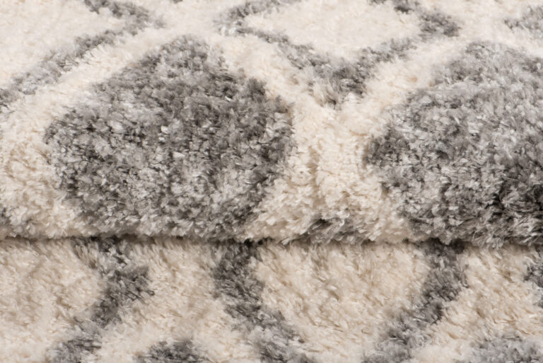 Dywan Versay Kremowy Szary Etniczny z Frędzlami