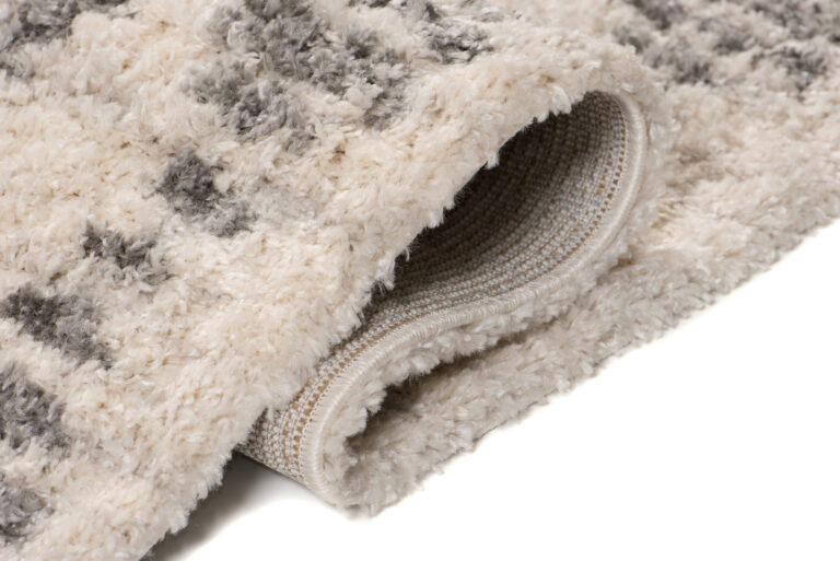 Dywan Versay Kremowy Szary Aztecki z Frędzlami