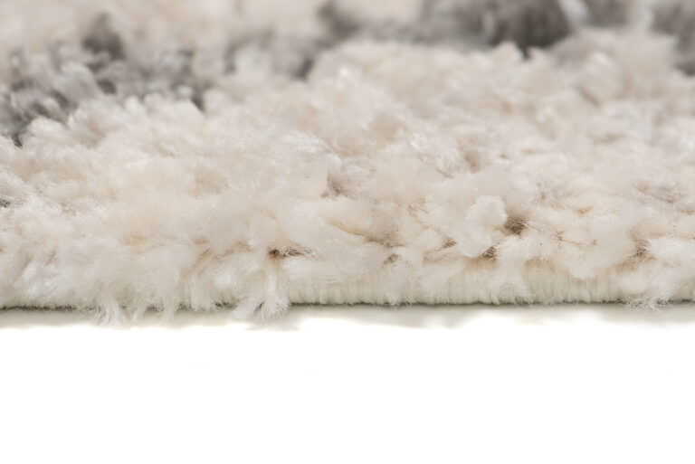 Dywan Versay Kremowy Szary Geometryczny z Frędzlami