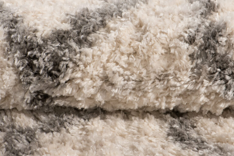 Dywan Versay Kremowy Szary Geometryczny z Frędzlami
