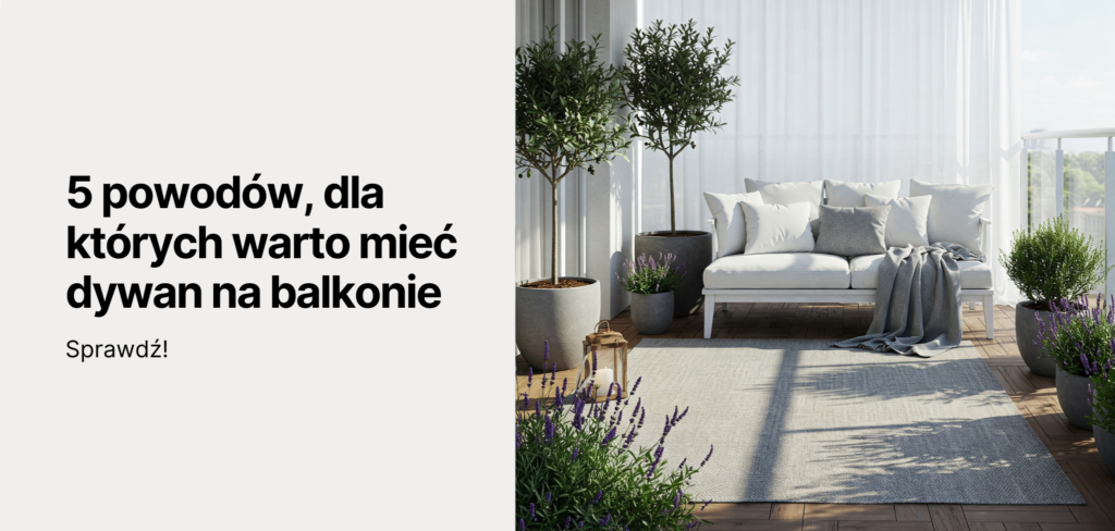 Dywan na balkonie