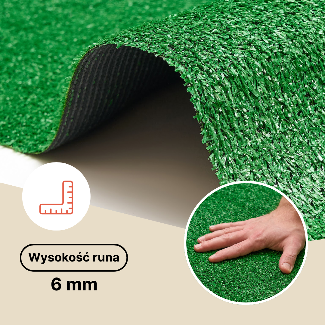 Sztuczna Trawa Taifo Zielona 6mm