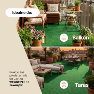 Sztuczna Trawa Garden Jasna Zielona 7mm