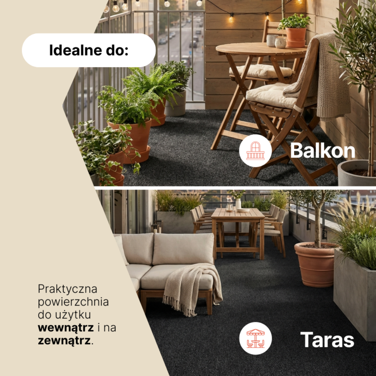 Sztuczna Trawa Garden Antracytowa 7mm