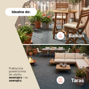 Sztuczna Trawa Garden Szara 7mm