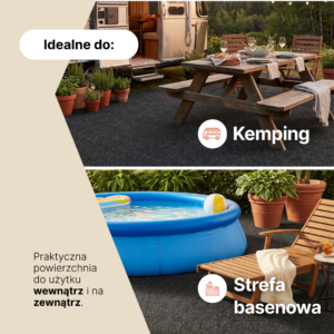 Sztuczna Trawa Garden Antracytowa 7mm