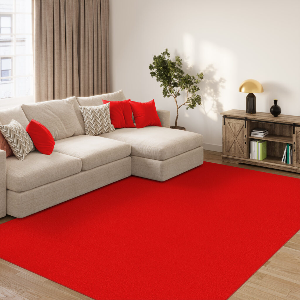 Dywan Mono Indoor Outdoor Czerwony