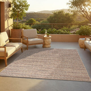 Dywan Zewnętrzny Yucana Beżowy Brązowy Paski