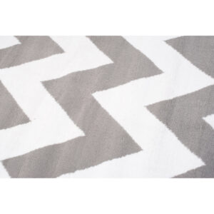 Dywan Firet Szary Biały ZygZaki