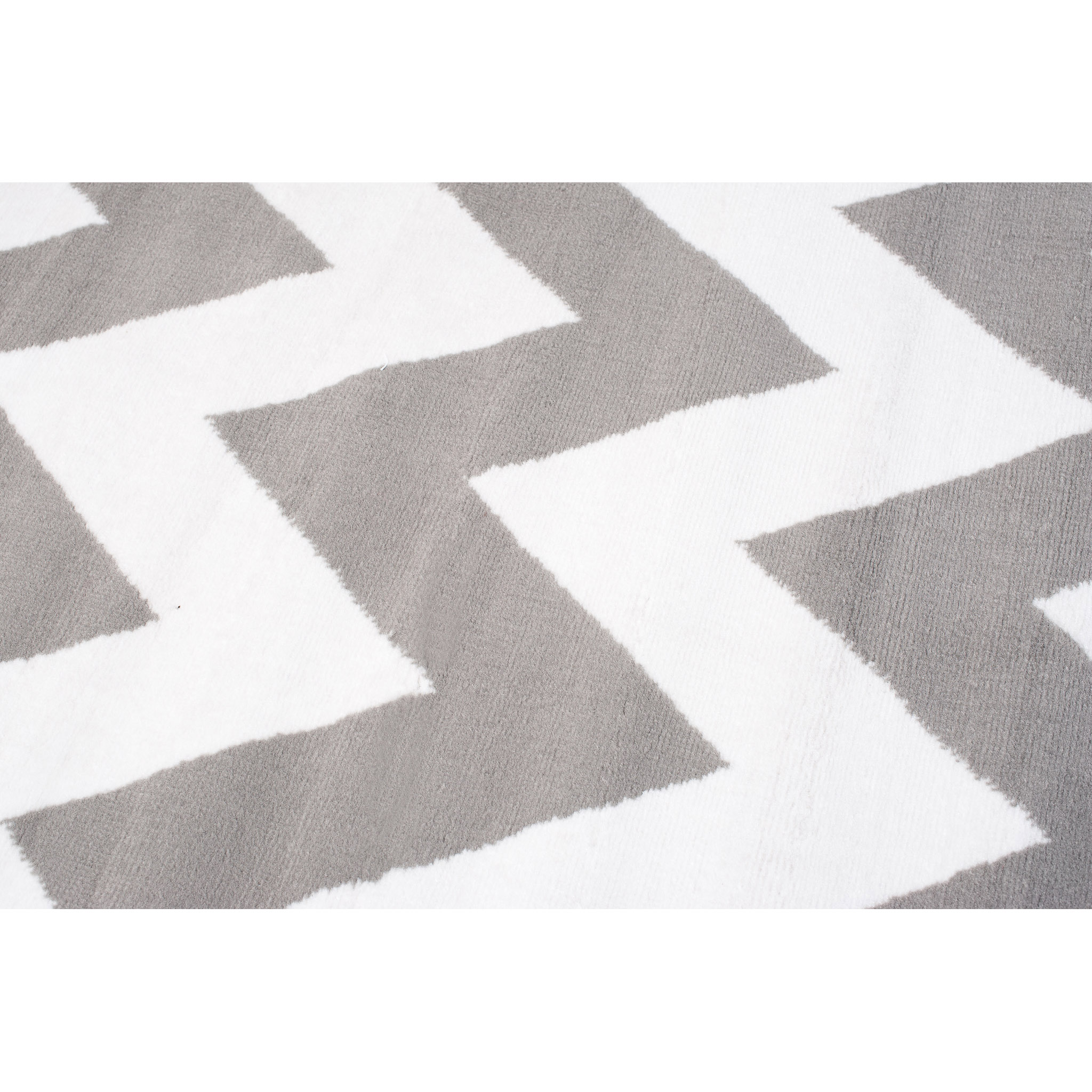 Dywan Firet Szary Biały ZygZaki