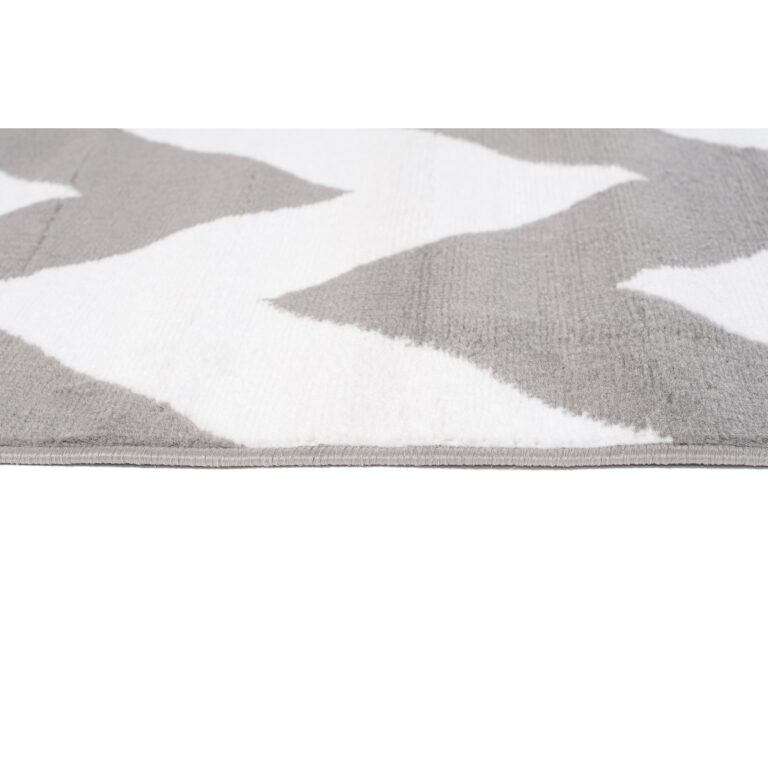 Dywan Firet Szary Biały ZygZaki