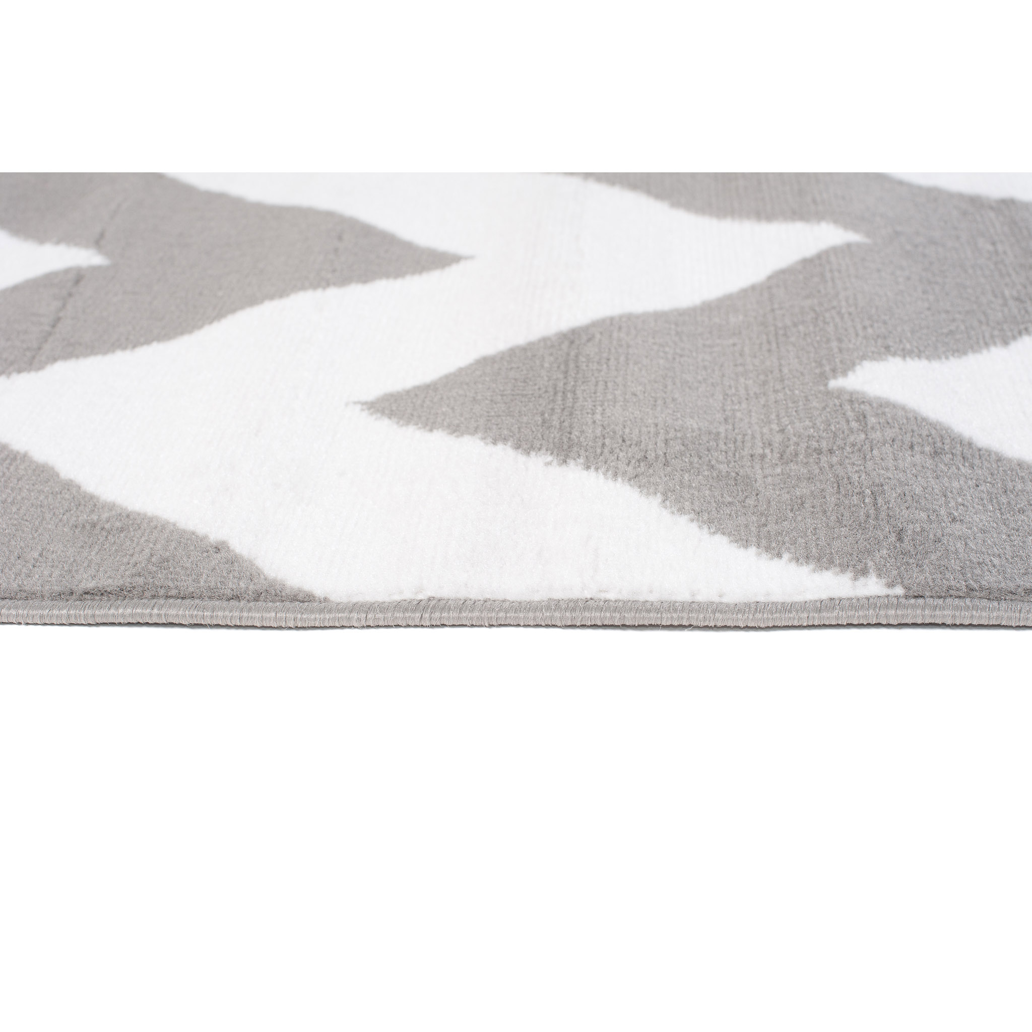 Dywan Firet Szary Biały ZygZaki