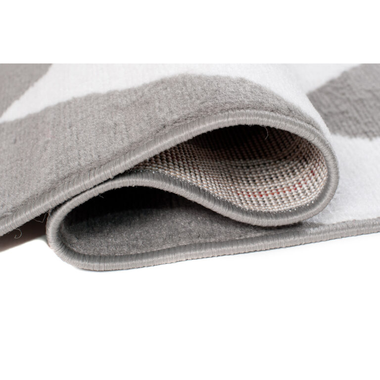 Dywan Firet Szary Biały ZygZaki