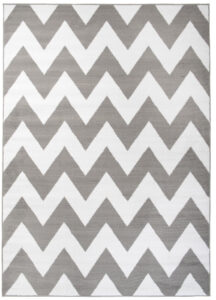 Dywan Firet Szary Biały ZygZaki