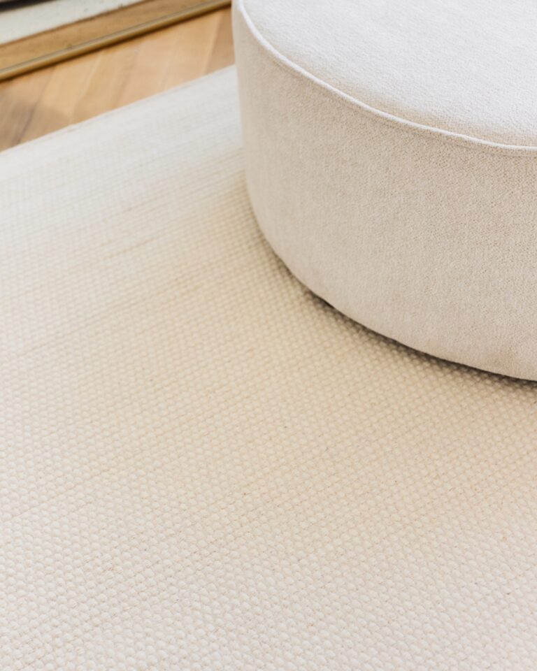 Dywan Wełniany Loni Biały