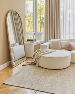 Dywan Wełniany Loni Jasny Brązowy